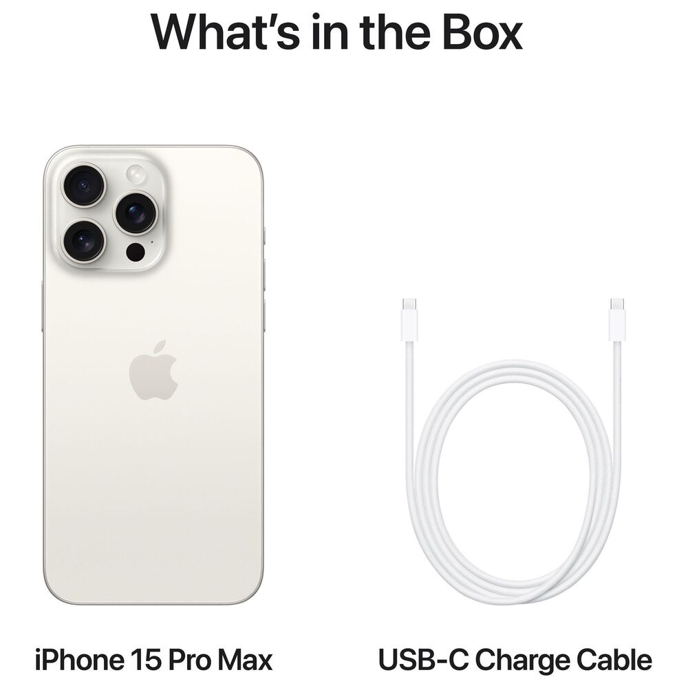 Apple iPhone 15 Pro Max 256GB White Titanium | NFM