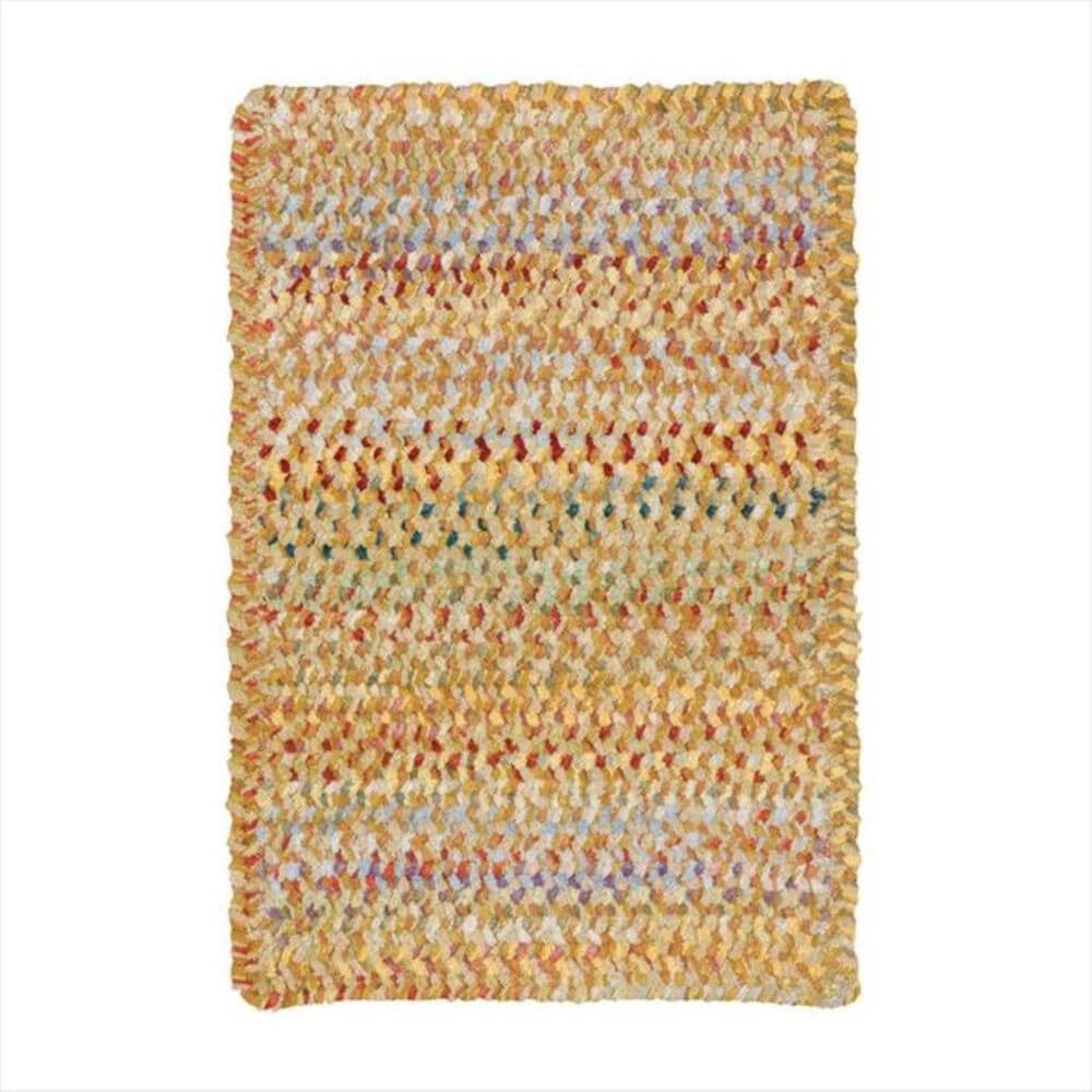 Capel Grand-Le-Fleur 0425 8' x 11' Oval Marigold Area Rug, , large