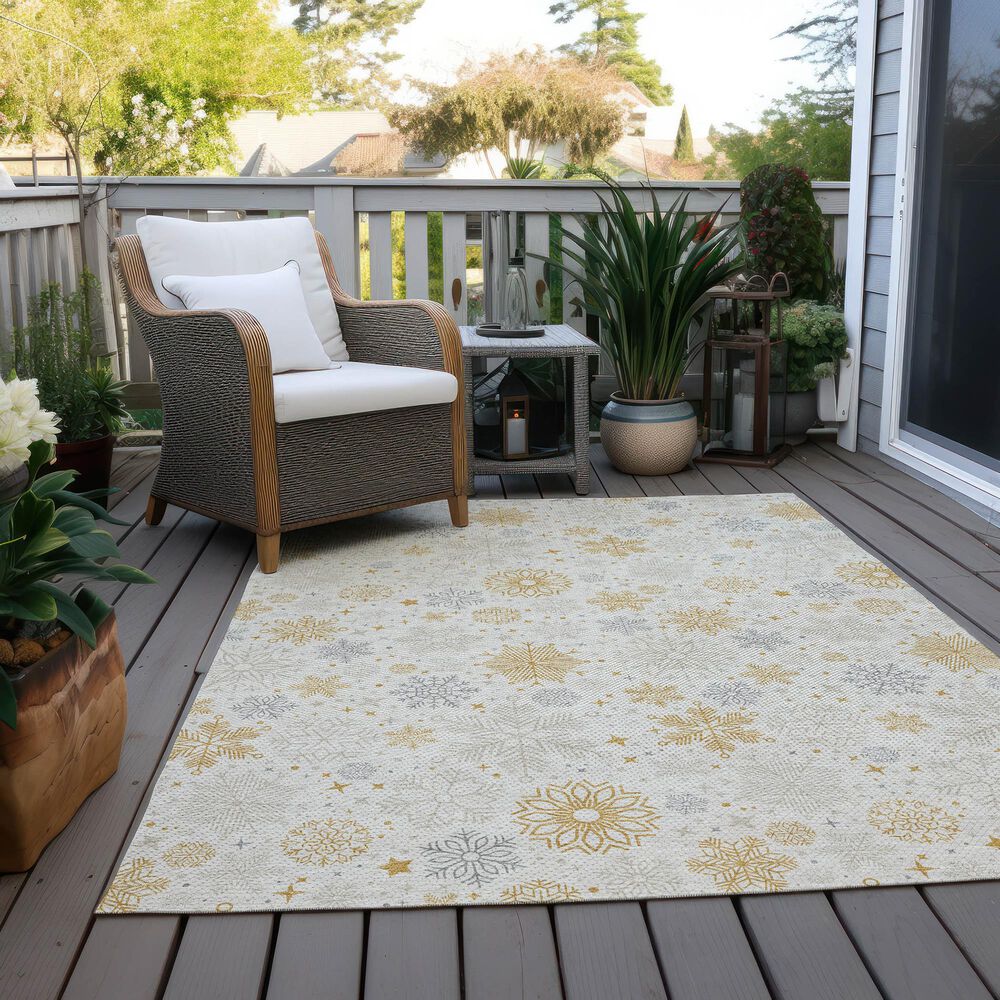 Dalyn Rug Company Wonderland WN31 5&#39; x 7&#39;6&quot; Ivory Indoor/Outdoor Area Rug, , large