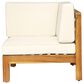 Noble House Oana 3-Piece Patio Sofa Set with Beige Cushion in Teak Brown, , large