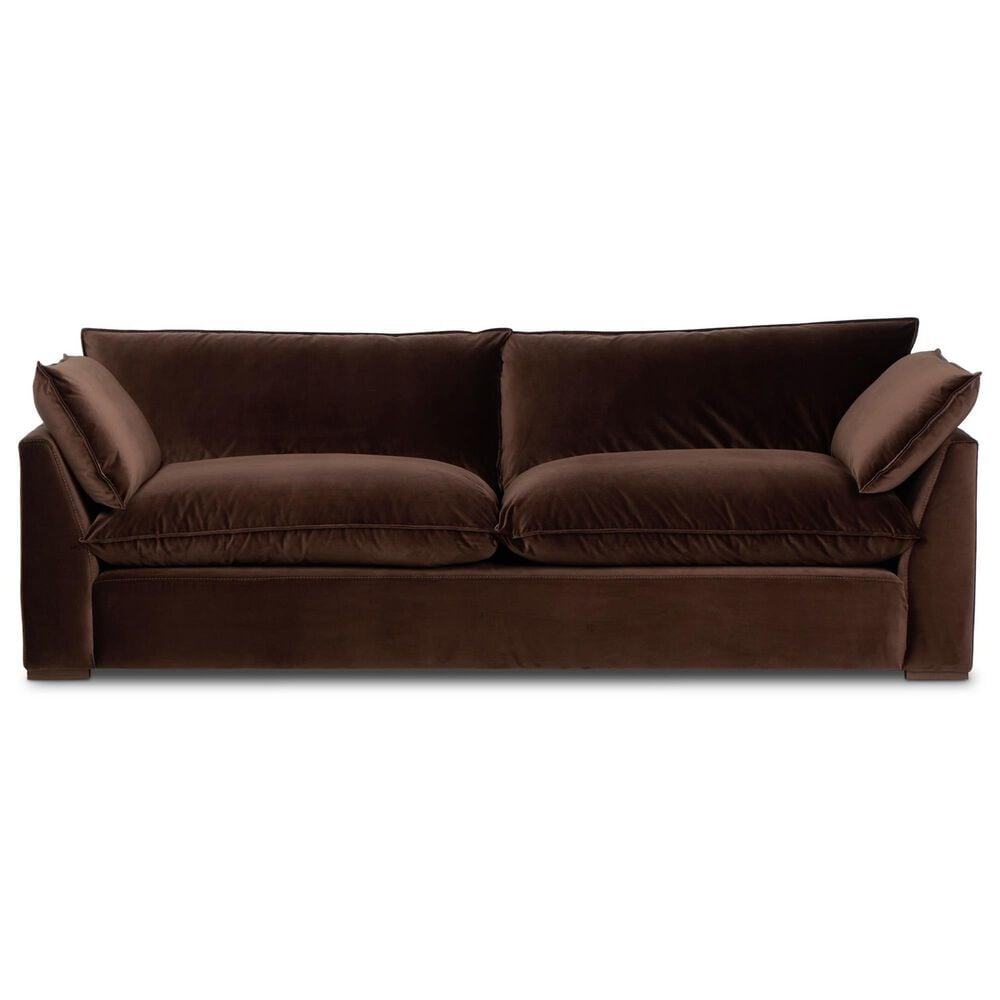 Four Hands Kosa Stationary Sofa in Surrey Cocoa, , large