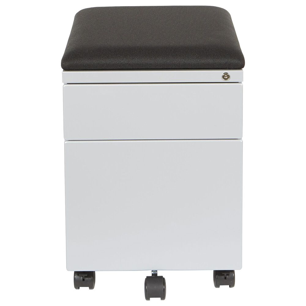 OSP Home File Cabinet in Black and Silver, , large