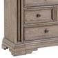 Millenium Blairhurst 5-Piece King Panel Bedroom Set in Light Warm Grayish Brown with Lights and USB Ports, , large