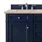 James Martin Brittany 60" Double Bathroom Vanity in Victory Blue with 3 cm Tajnar Eclos Top and Rectangular Sinks, , large