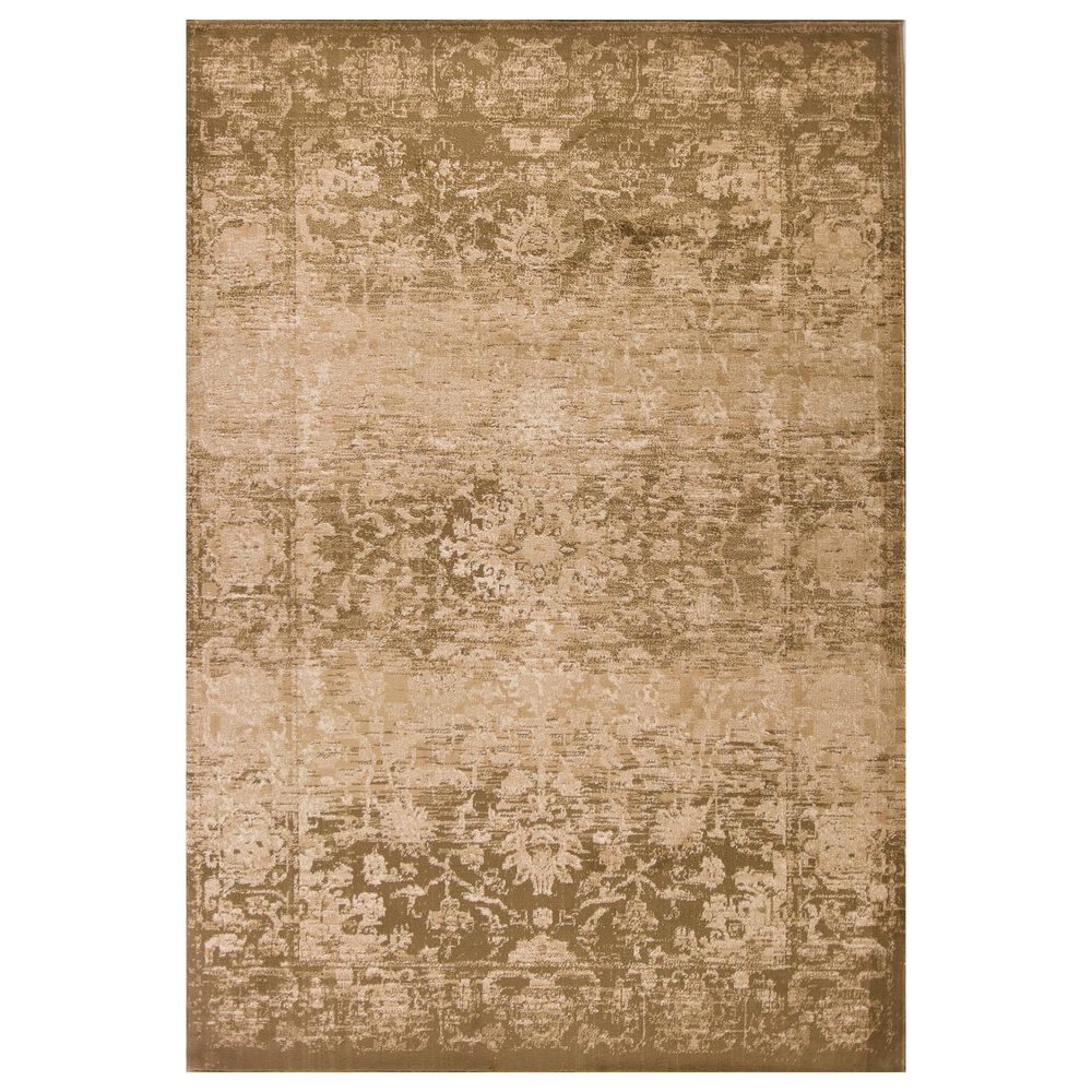 Kas Oriental Rugs Heritage Serenity 5"3" x 7"8" Beige and Olive Area Rug, , large