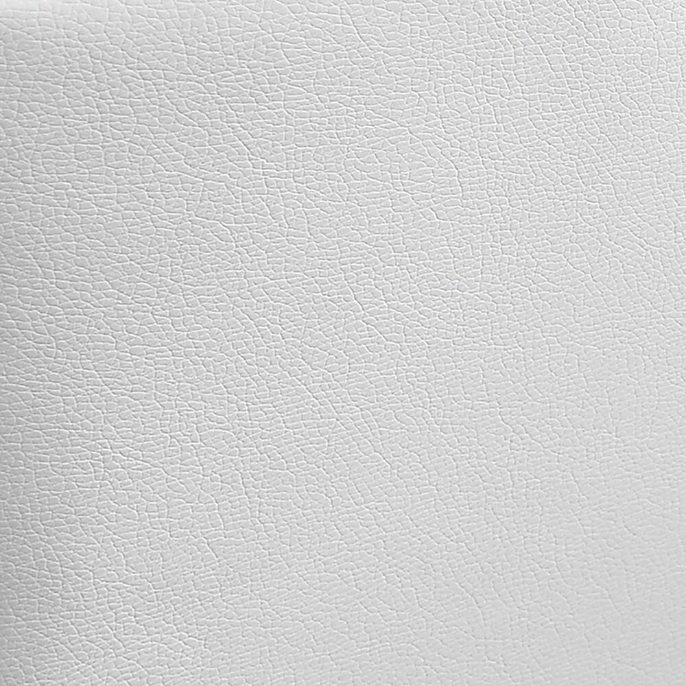 New Heritage Europa Queen Upholstered Panel Bed with Lighting in White, , large