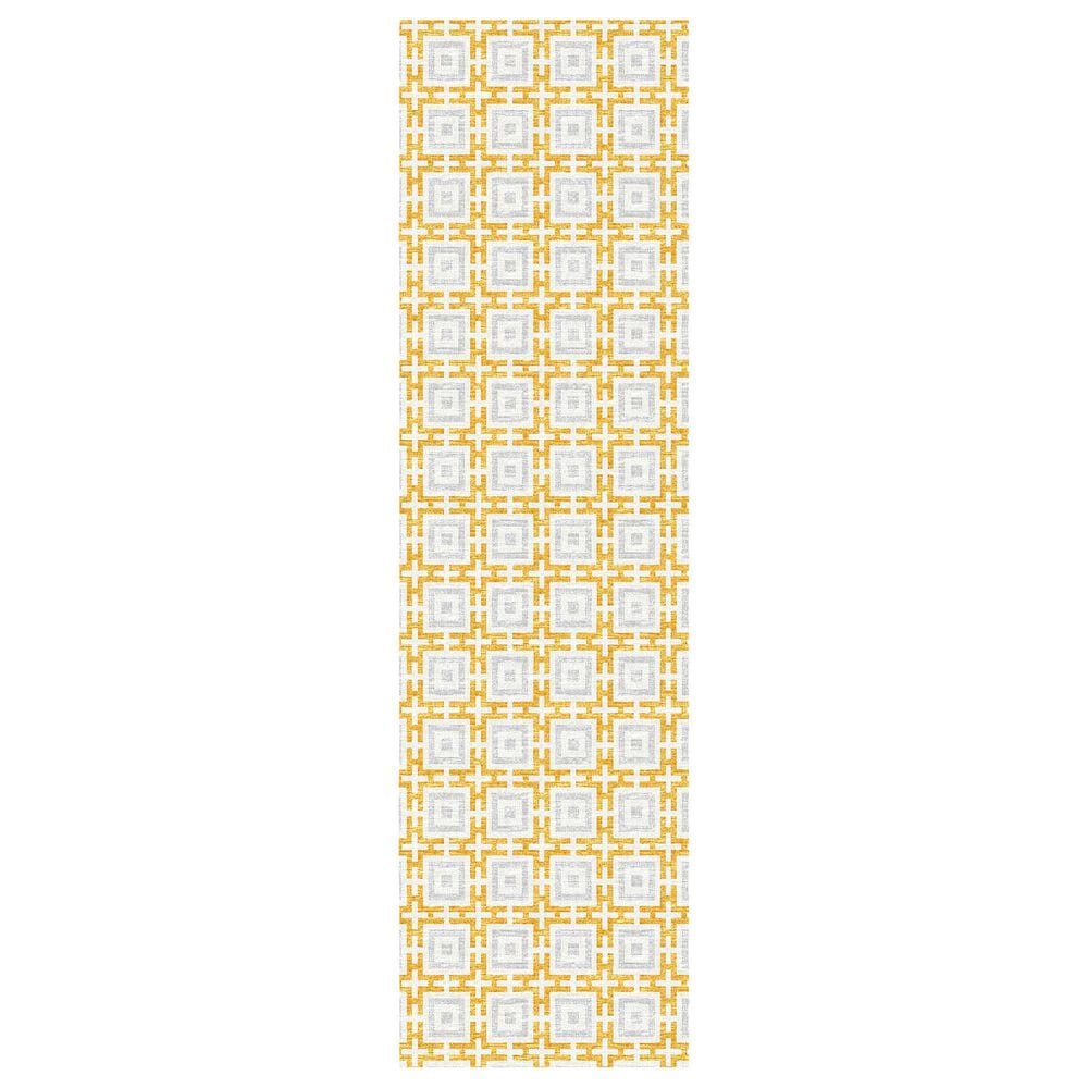 Dalyn Rug Company Marlo 2"3" x 12" Gold Indoor/Outdoor Runner, , large