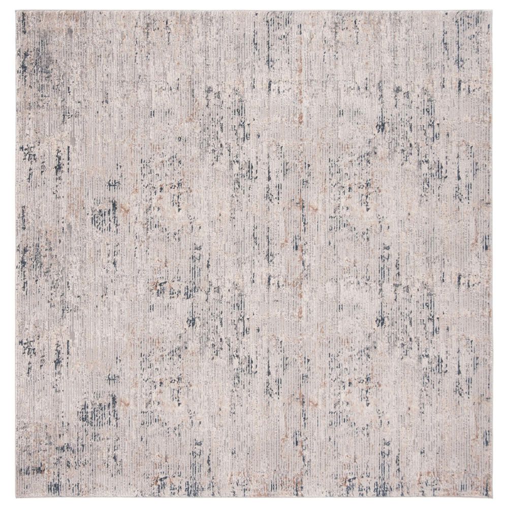 Safavieh Invista 6"7" Square Cream and Charcoal Area Rug, , large