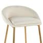 Lumisource Matisse Counter Stool with Cream Cushion in Gold (Set of 2), , large