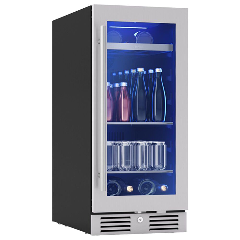 Zephyr 3.4 Cu. Ft. Single Zone Beverage Cooler in Stainless Steel, , large
