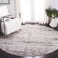 Safavieh Aston ASN799 6"7" Round Ivory and Grey Area Rug, , large