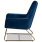 Baxton Studio Sennet Arm Chair in Navy Blue, , large