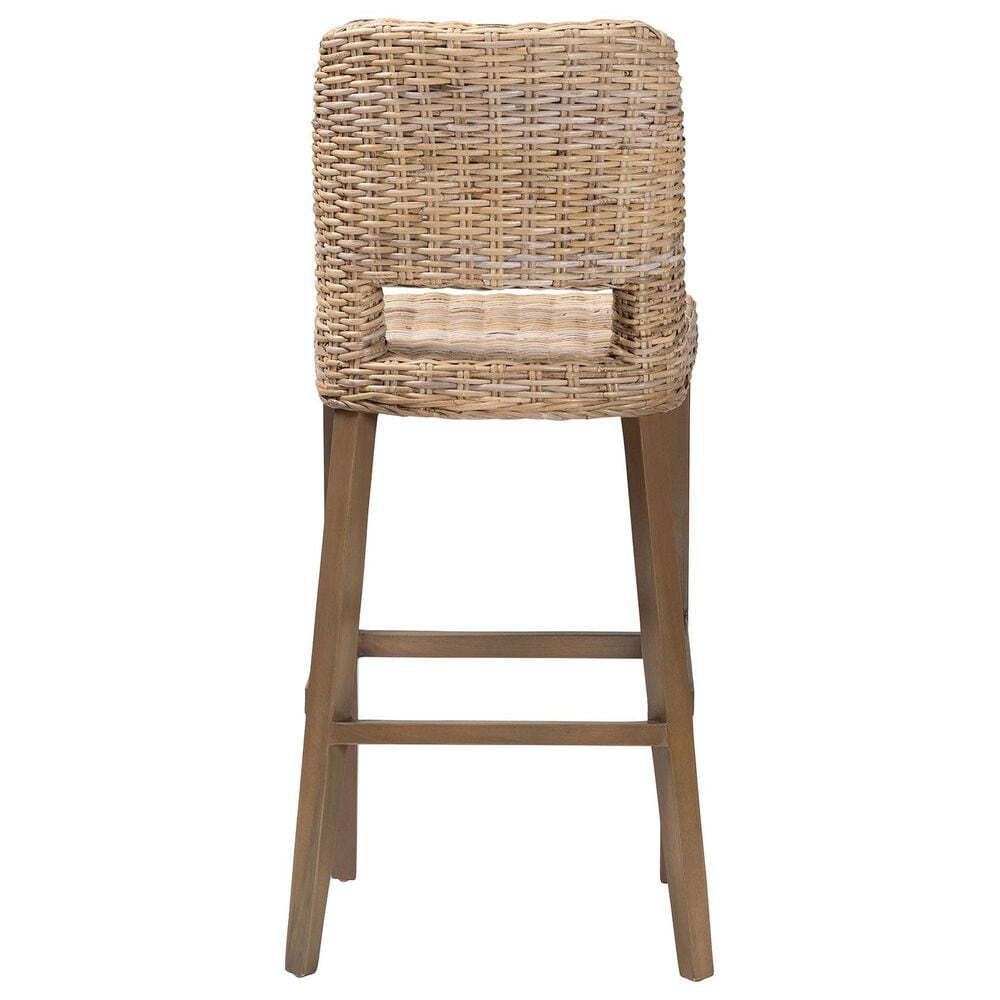 Baxton Studio Magy Bar Stool in Grey, , large