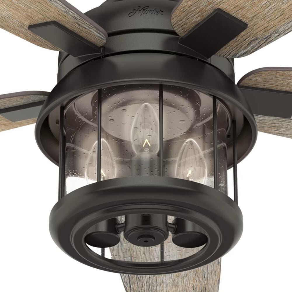 Hunter Coral Bay 52&quot; Outdoor Ceiling Fan with Lights in Noble Bronze, , large