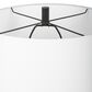 Uttermost Collar Table Lamp in White and Satin Black, , large