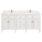 James Martin Vanities Lorelai 72" Double Vanity in Bright White with Single Hole 3 cm White Zeus Quartz Top & Backsplash, , large
