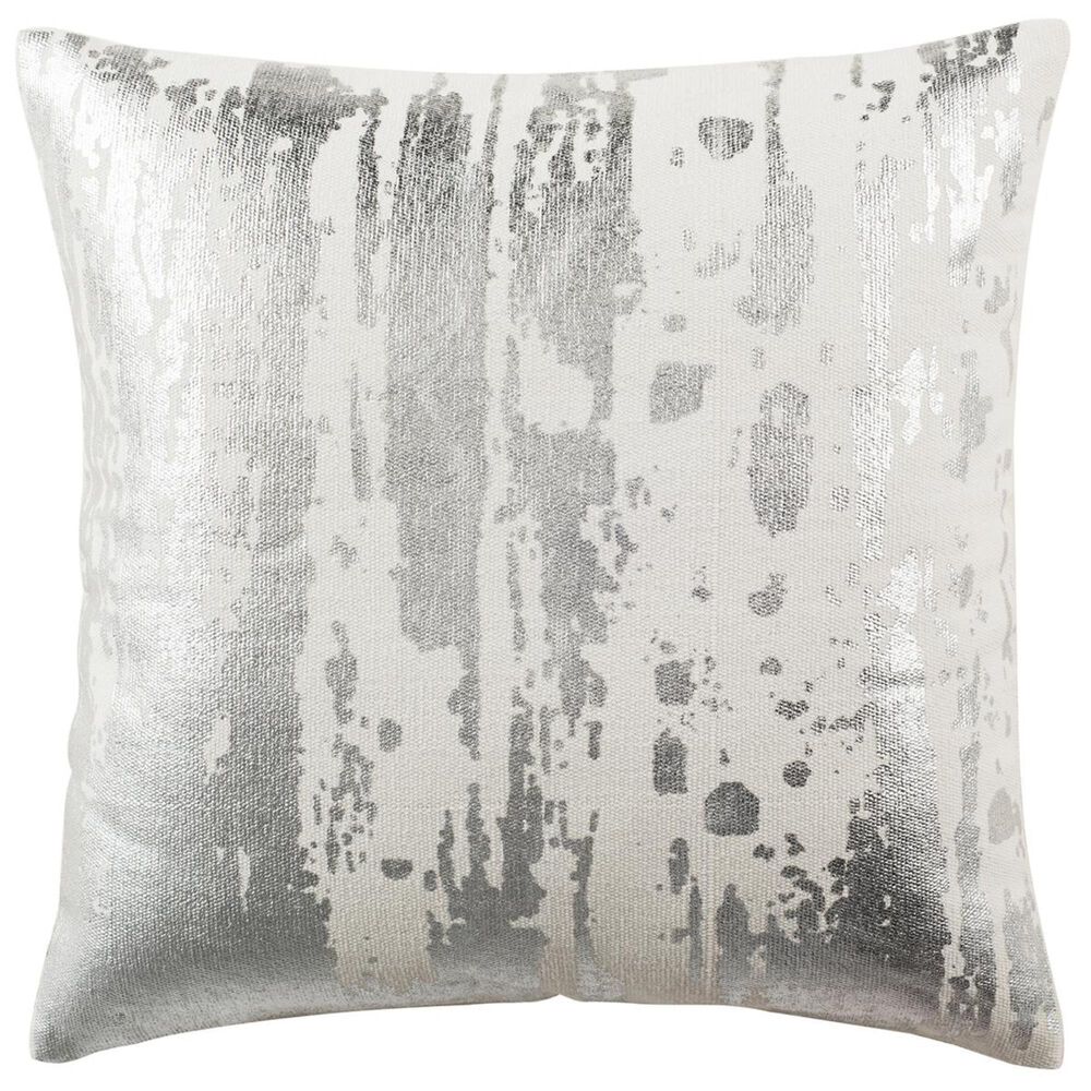 Safavieh Metallic Splatter Pillow in White, , large