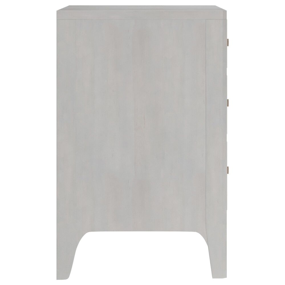Vantage Mezzanine Queen Upholstered Wingback Bed with Dresser and Nightstand in Dove Gray, , large