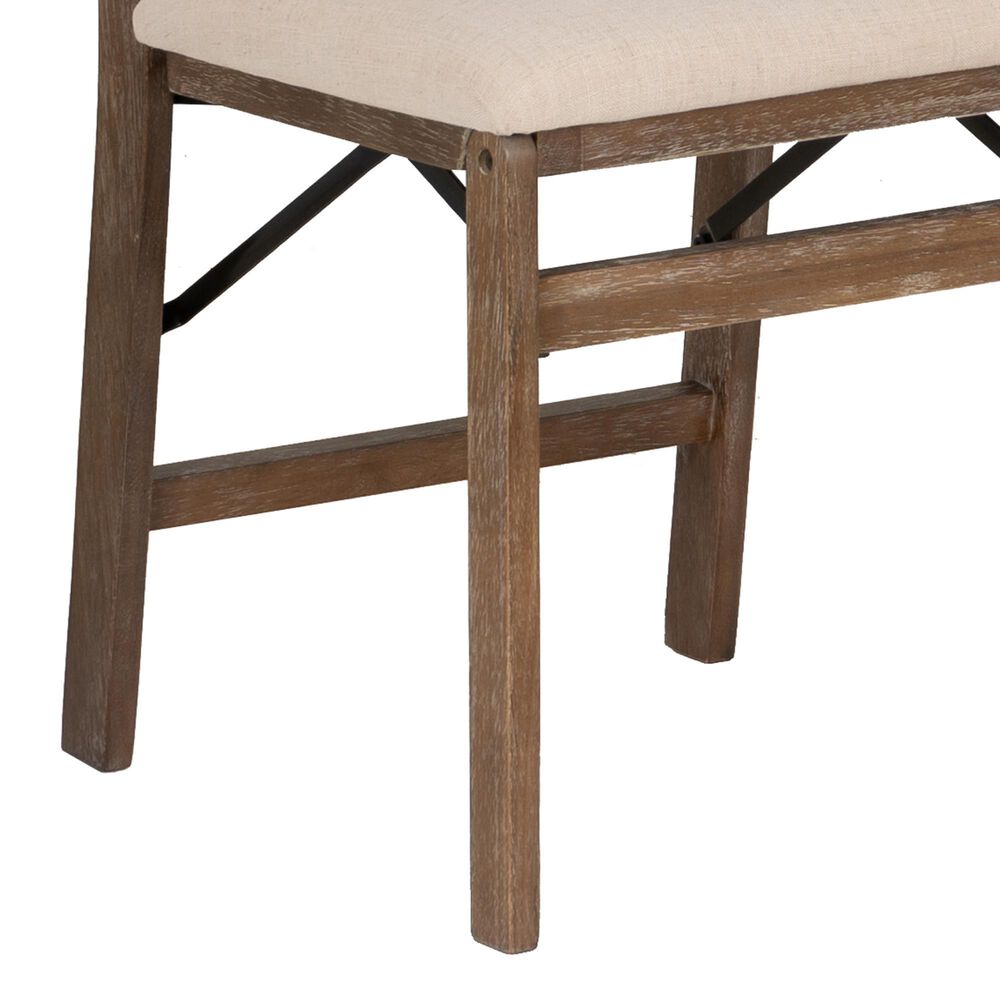 Linon Home Decor Bauer Cane Folding Side Chair in Brown, , large