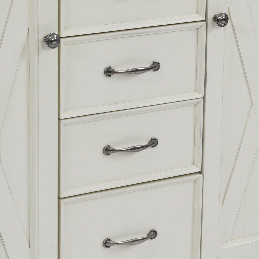 Homestyles Seaside Lodge Kitchen Cart in White, , large