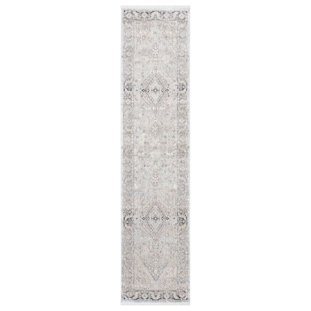 Safavieh Dream DRM411F 2" x 8" Grey and Ivory Runner, , large