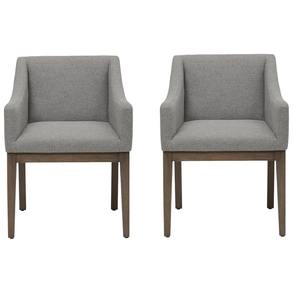 Accentric Approach Tru Modern Shelter Arm Chair in Sterling (Set of 2), , large