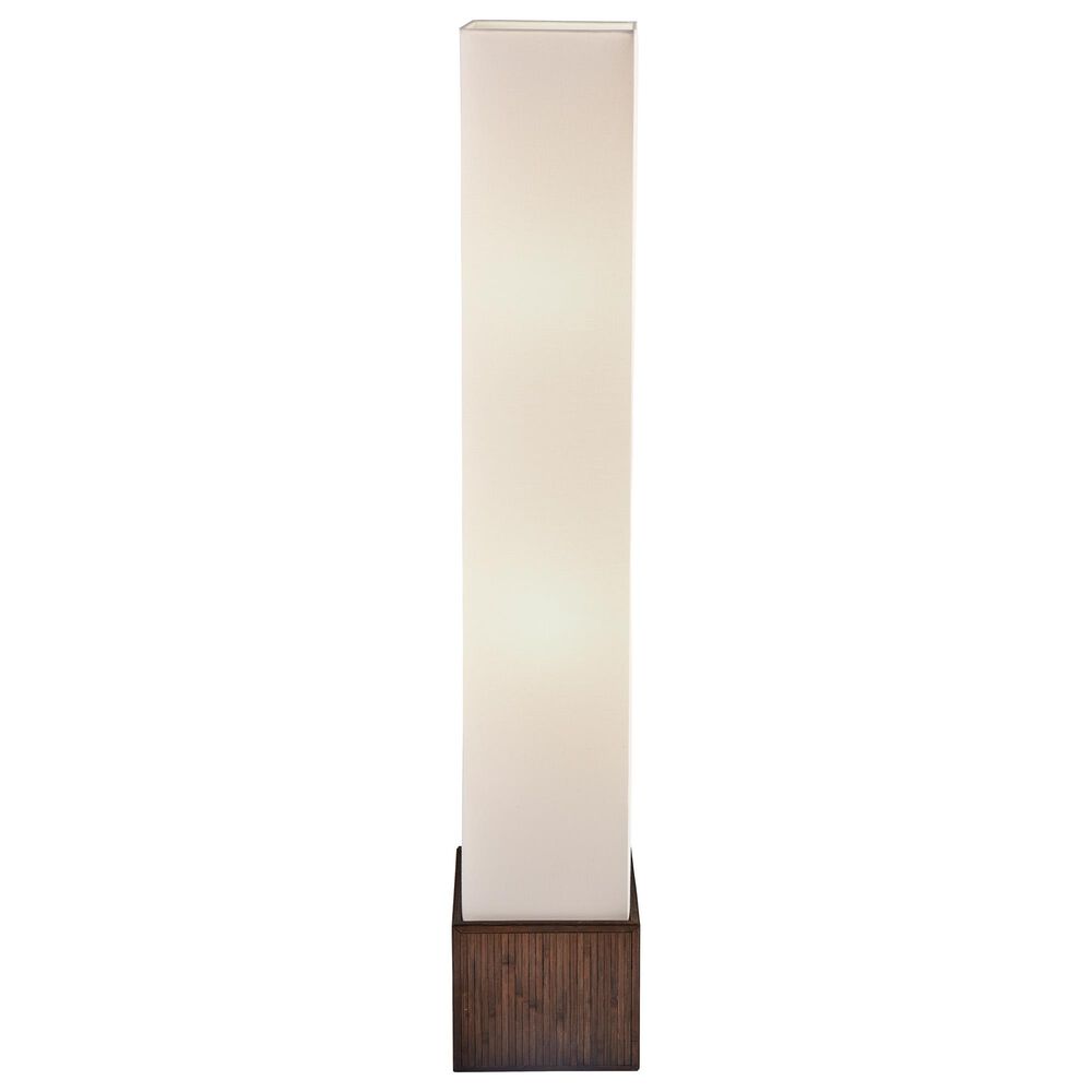Adesso Sebu Floor Lantern in Teak Brown, , large