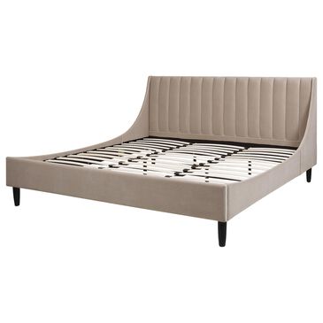 Jennifer Taylor Home Aspen King Platform Bed in Mink Beige, , large