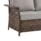 Sunwell Garden 5-Piece Patio Conversation Set with Swivel Chairs in Gray, , large
