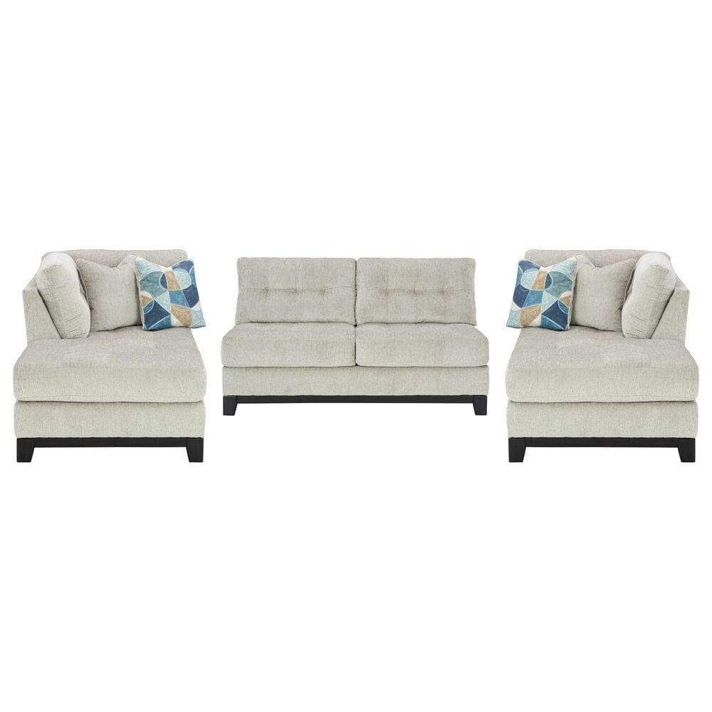 Ashley Maxon Place 3-Piece Symmetrical Sectional with Chaise in Stone, , large