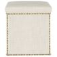 Skyline Furniture Turner Storage Ottoman in Linen Talc, , large