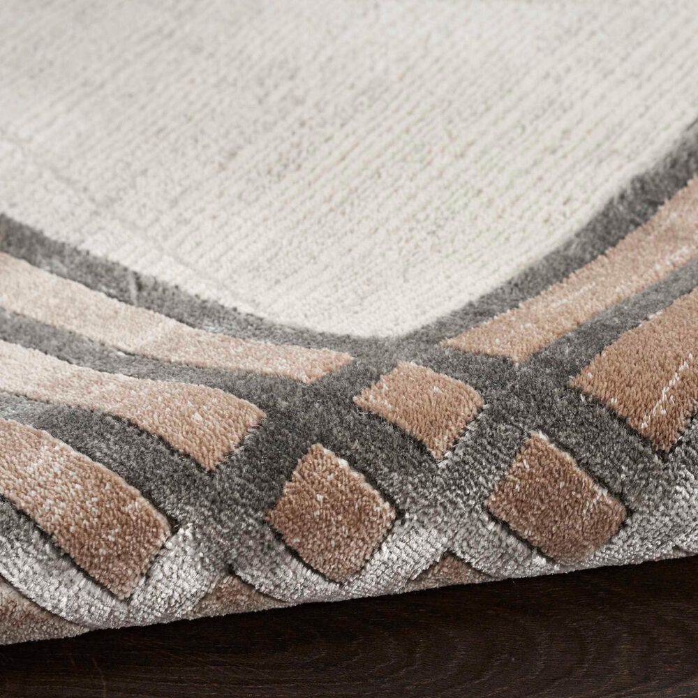 Nourison Desire 9&#39; x 12&#39; Ivory and Silver Area Rug, , large