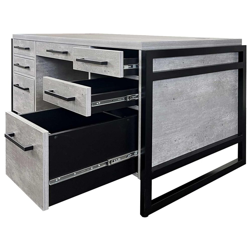 Wycliff Bay Mason Writing Desk in Black and Gray, , large