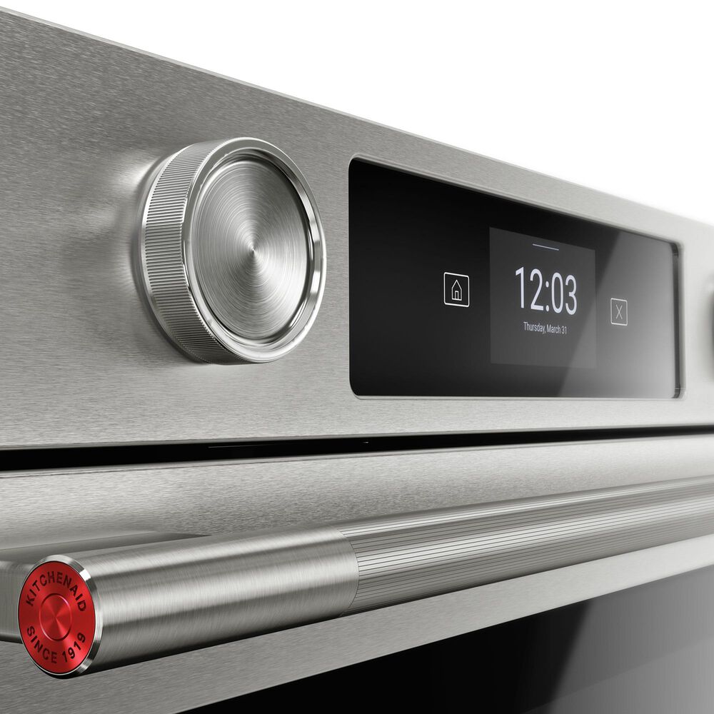 KitchenAid 2-Piece Kitchen Package with PrintShield Stainless Steel 30" Smart Single Wall Oven and Stainless Steel 30" Gas Cooktop, , large