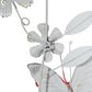 Maple and Jade 45" x 7" Eclectic Butterfly Wall Decor in Green, Blue, Red, Yellow, Brown and Black, , large