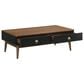 Blue River Amigo Coffee Table in Black/Walnut, , large