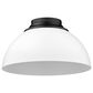 Golden Lighting Zoey Flush Mount in Matte Black and White, , large