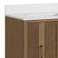 37B Fenwick 30" Single Bathroom Vanity in Kona with Glossy White Composite Stone Top and Backsplash, , large