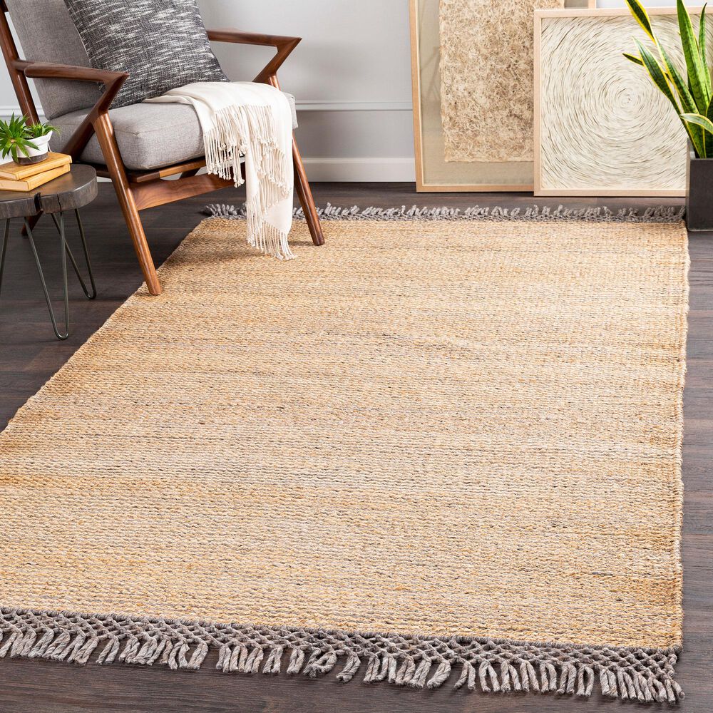 Surya Southampton 5&#39; x 7&#39;6&quot; Tan, Charcoal and Medium Gray Area Rug, , large