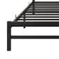 Hearth and Haven Queen Platform Bed Frame with Wood Headboard in Black, , large