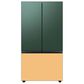 Samsung Bespoke 3-Door French Door Refrigerator Bottom Panel in Sunrise Yellow Glass, , large