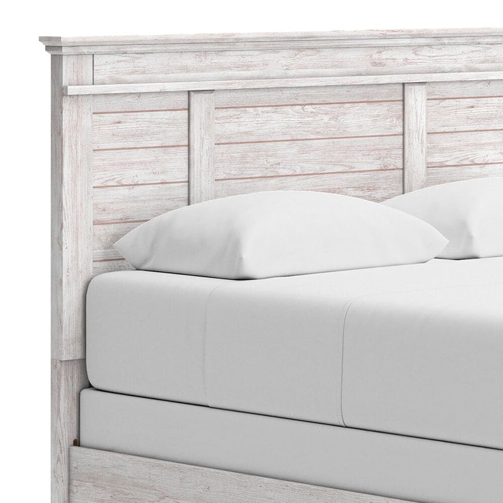 Ashley Makidern Queen Panel Bed in Whitewash, , large