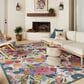 Rifle Paper Co Perennial Garden Party 5"3" x 7"8" Rose and Multicolor Area Rug, , large