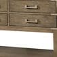 Lexora Home Norwalk 60" Double Bathroom Vanity in Grey Oak with White Quartz Top and Rectangular Sinks, , large