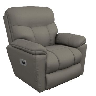 La-Z-Boy Morrison Power Rocking Recliner with Power Headrest and Lumbar in Dark Silver, , large