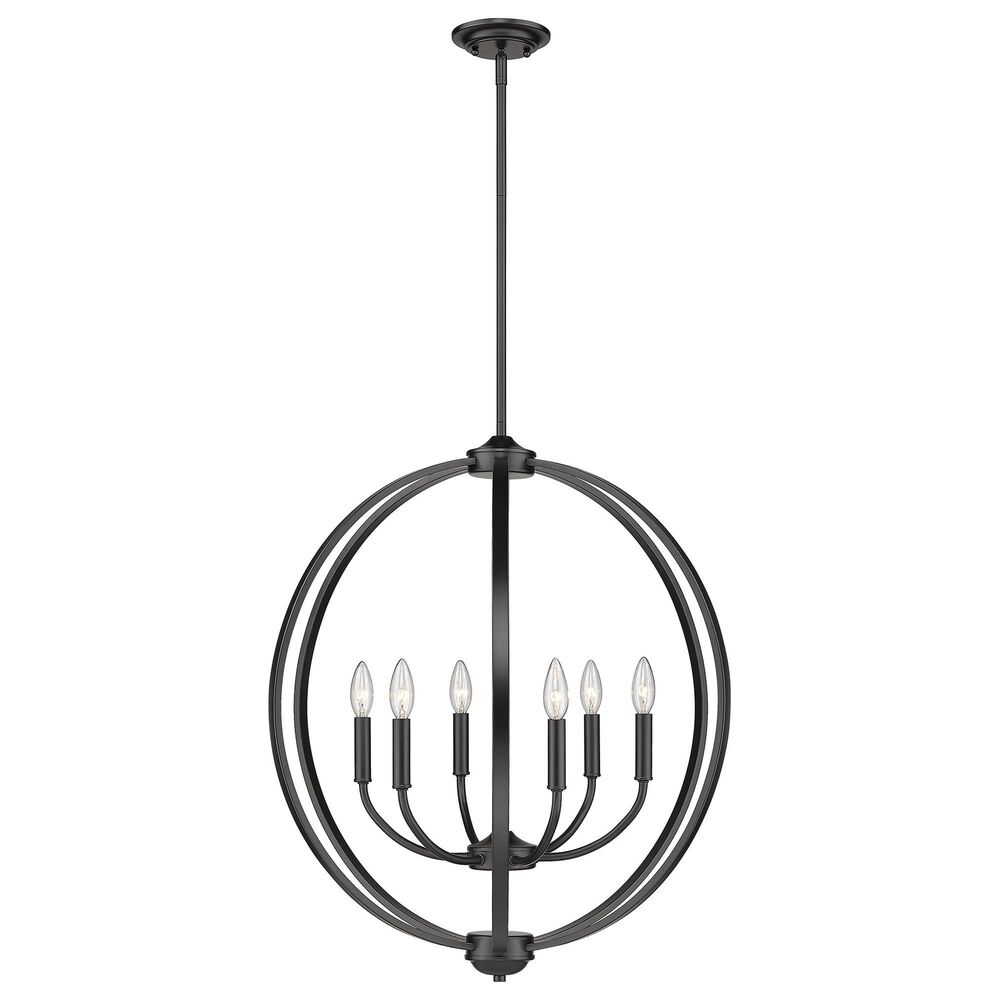 Golden Lighting Colson 6-Light Chandelier in Matte Black, , large