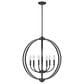 Golden Lighting Colson 6-Light Chandelier in Matte Black, , large
