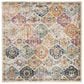 Safavieh Madison MAD611B 4" Square Cream and Navy Area Rug, , large