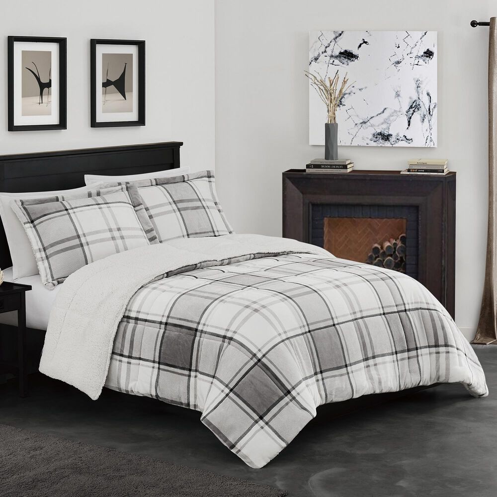 Pem America Ronnie 2-Piece Twin/Twin XL Comforter Set in Grey, , large