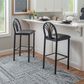 Linon Home Decor Thayer Bar Stool in Black (Set of 2), , large